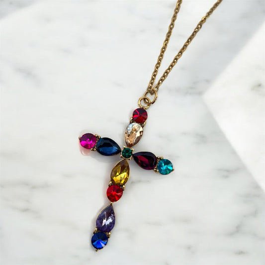 COLLANA CROCE LUNGA